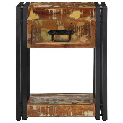 Bedside Cabinet Multicolour 40 x 35 x 50 cm Solid Reclaim Wood