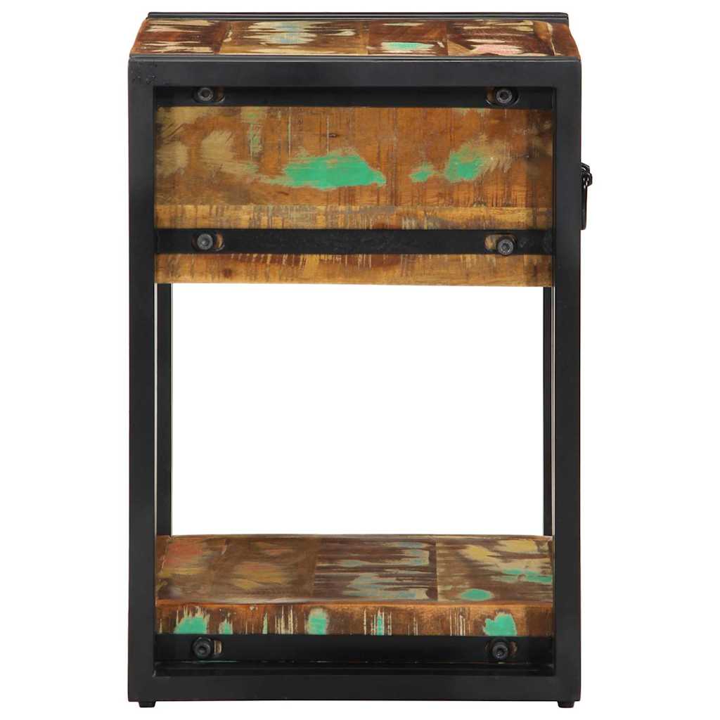 Bedside Cabinet Multicolour 40 x 35 x 50 cm Solid Reclaim Wood