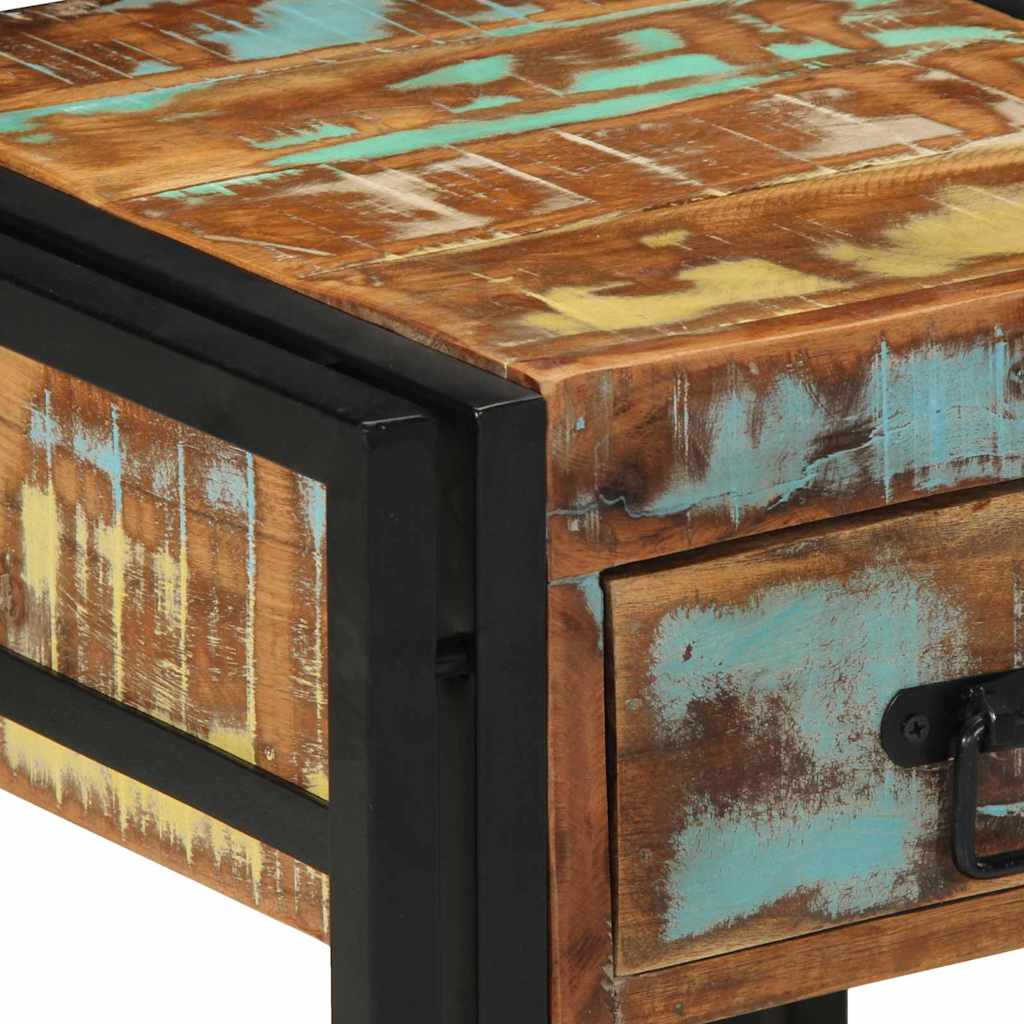 Bedside Cabinet Multicolour 40 x 40 x 50 cm Solid Reclaim Wood