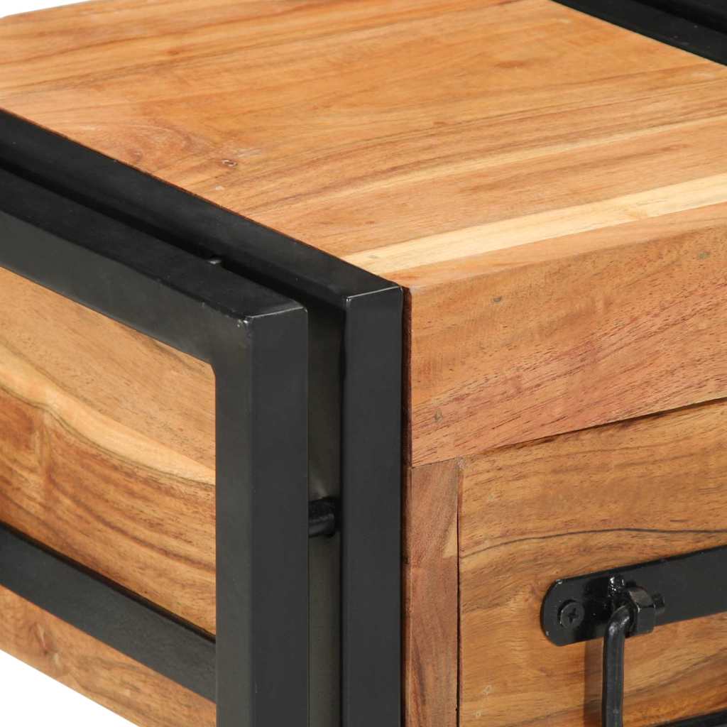 Bedside Cabinet 2 pcs Brown 30 x 30 x 40 cm Solid Acacia Wood