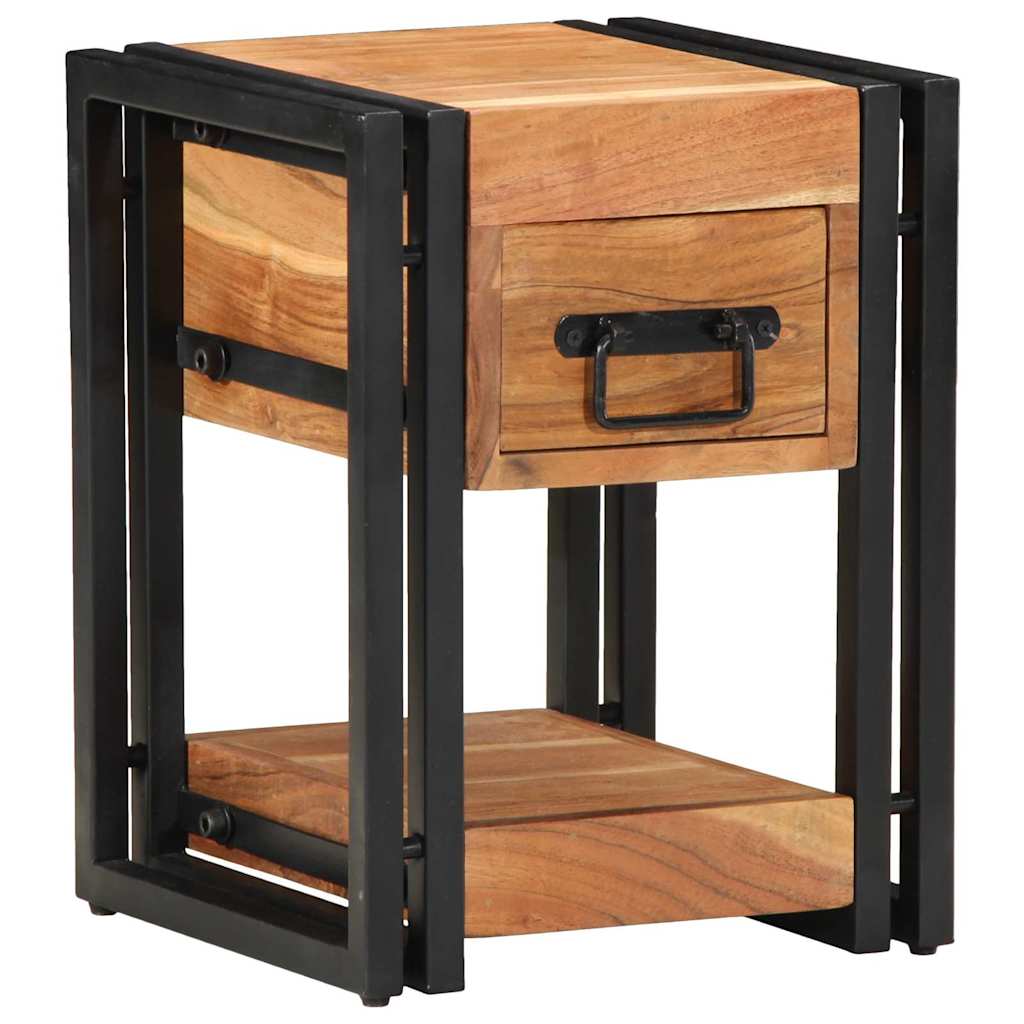 Bedside Cabinet 2 pcs Brown 30 x 30 x 40 cm Solid Acacia Wood
