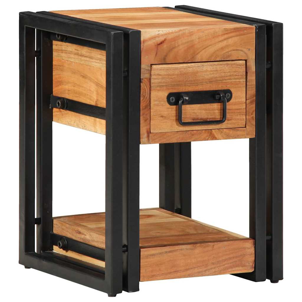 Bedside Cabinet 2 pcs Brown 30 x 30 x 40 cm Solid Acacia Wood