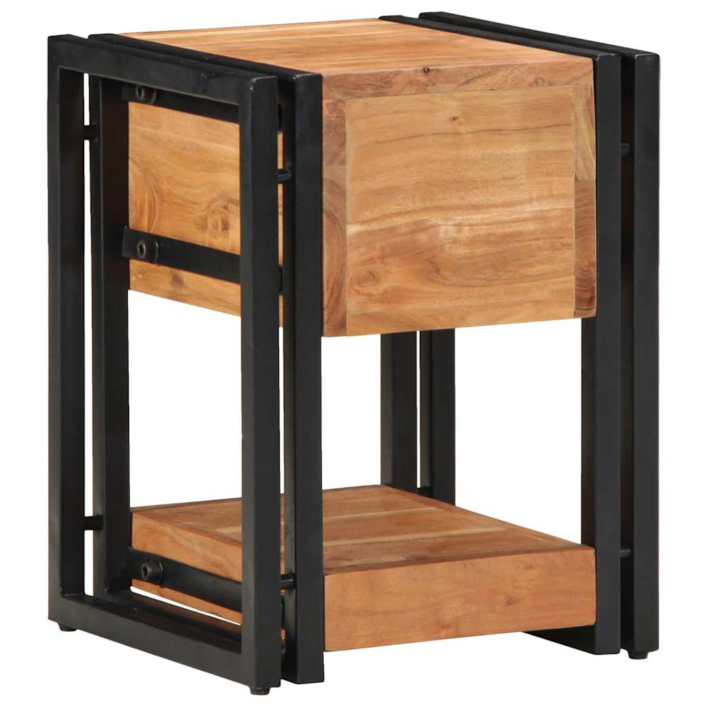 Bedside Cabinet 2 pcs Brown 30 x 30 x 40 cm Solid Acacia Wood