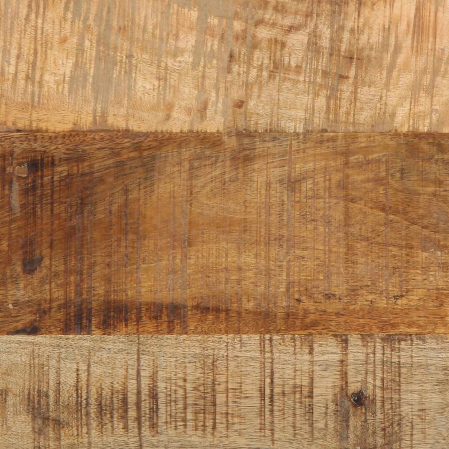 End Table Brown and Black 40 x 40 x 50 cm Solid Mango Wood