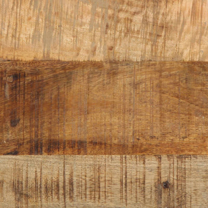 End Table Brown and Black 40 x 40 x 50 cm Solid Mango Wood