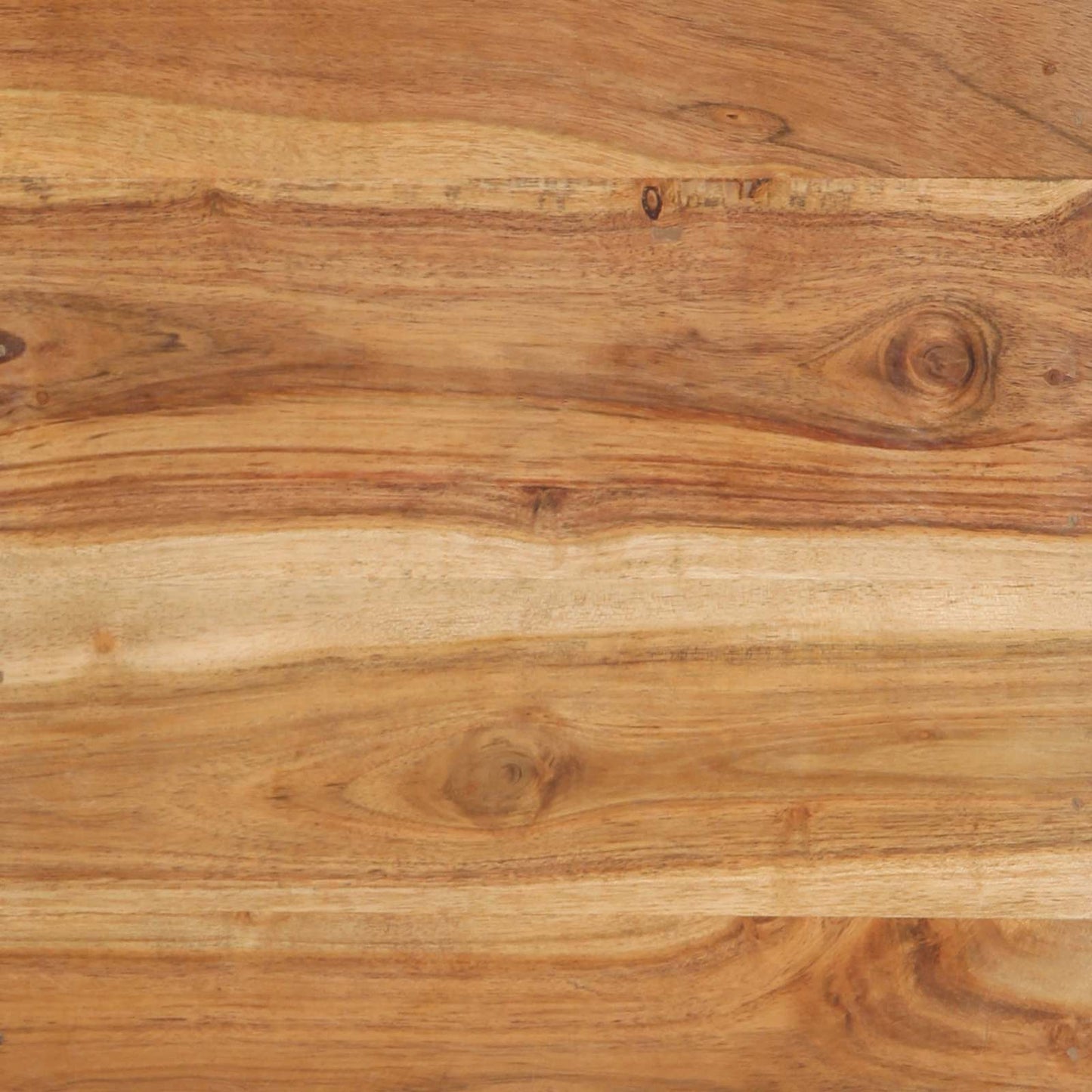 End Table Brown and Black 40 x 40 x 50 cm Solid Acacia Wood