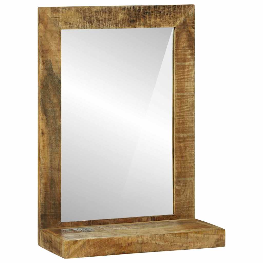 Bathroom Mirror Brown 50 x 22 x 70 cm Solid Mango Wood