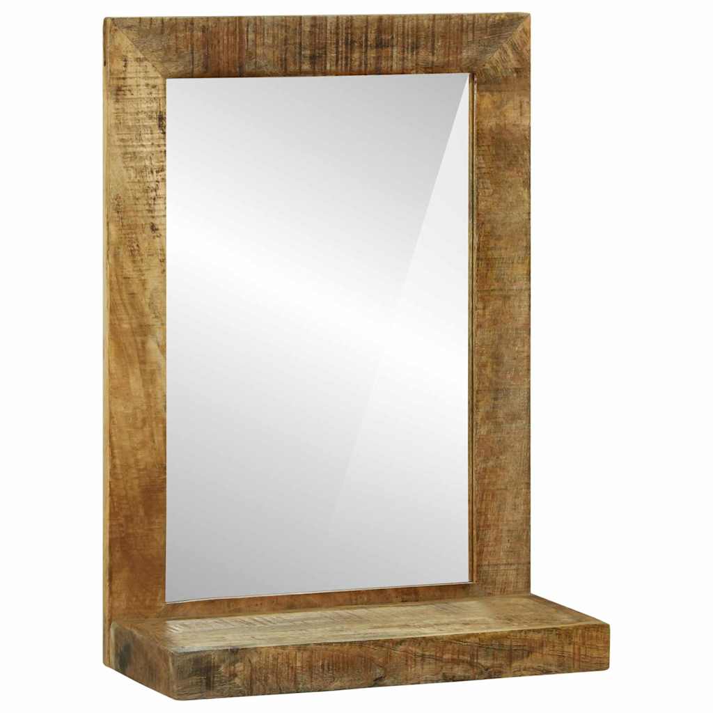Bathroom Mirror Brown 50 x 22 x 70 cm Solid Mango Wood