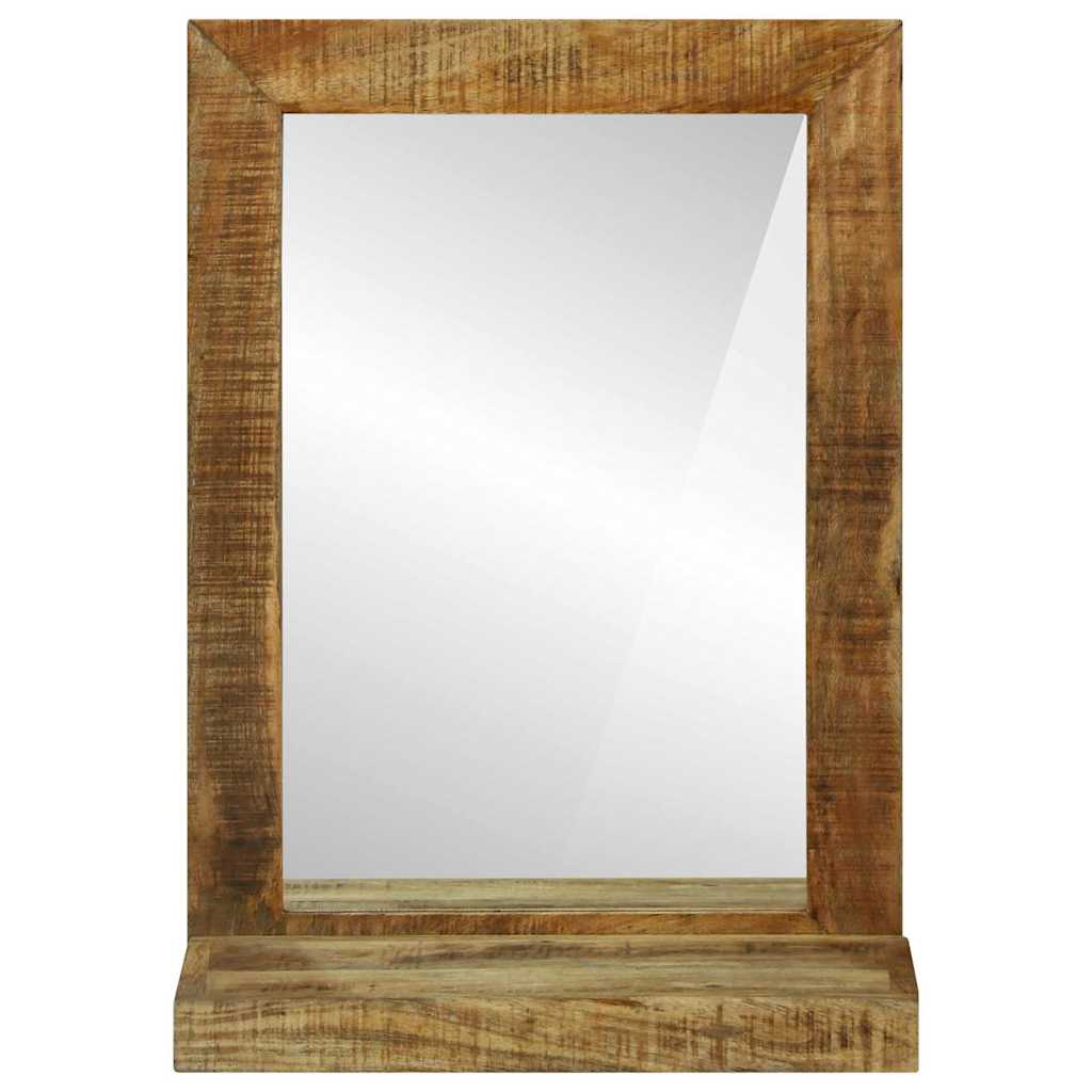 Bathroom Mirror Brown 50 x 22 x 70 cm Solid Mango Wood