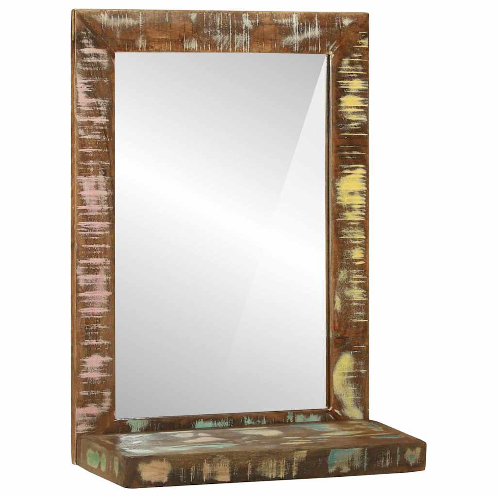 Bathroom Mirror Brown 50 x 22 x 70 cm Solid Reclaim Wood