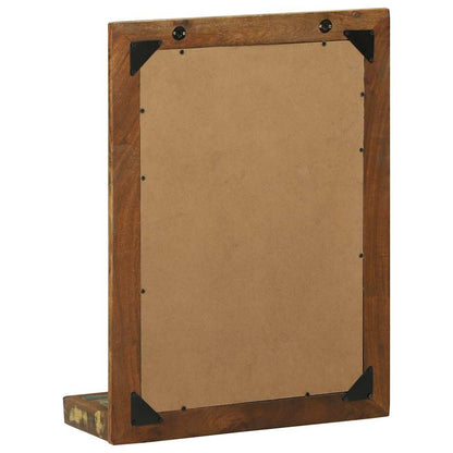 Bathroom Mirror Brown 50 x 22 x 70 cm Solid Reclaim Wood