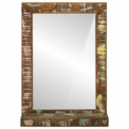 Bathroom Mirror Brown 50 x 22 x 70 cm Solid Reclaim Wood