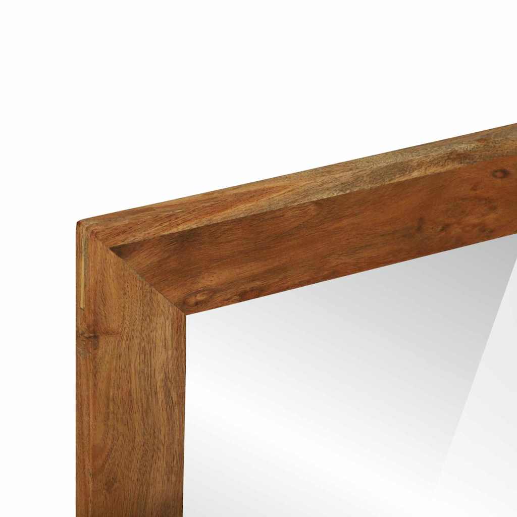 Bathroom Mirror Brown 50 x 22 x 70 cm Solid Acacia Wood