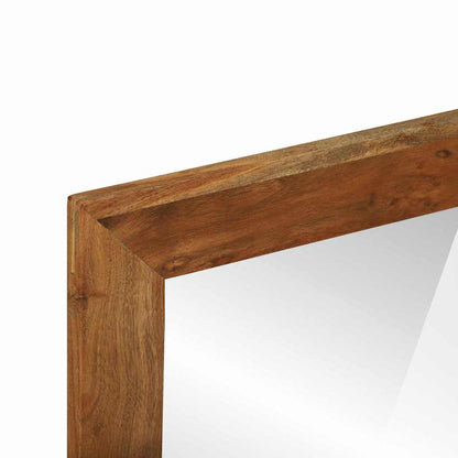 Bathroom Mirror Brown 50 x 22 x 70 cm Solid Acacia Wood