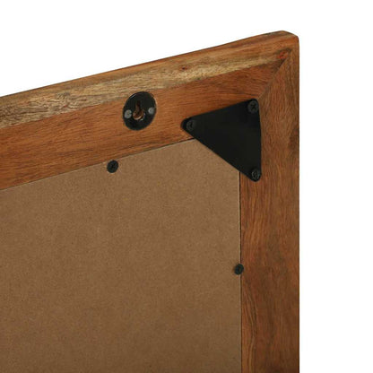 Bathroom Mirror Brown 50 x 22 x 70 cm Solid Acacia Wood