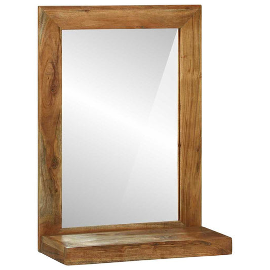 Bathroom Mirror Brown 50 x 22 x 70 cm Solid Acacia Wood