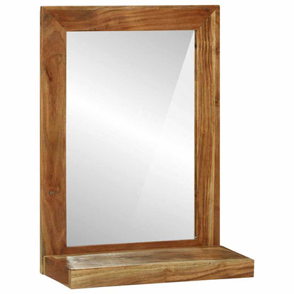 Bathroom Mirror Brown 50 x 22 x 70 cm Solid Acacia Wood