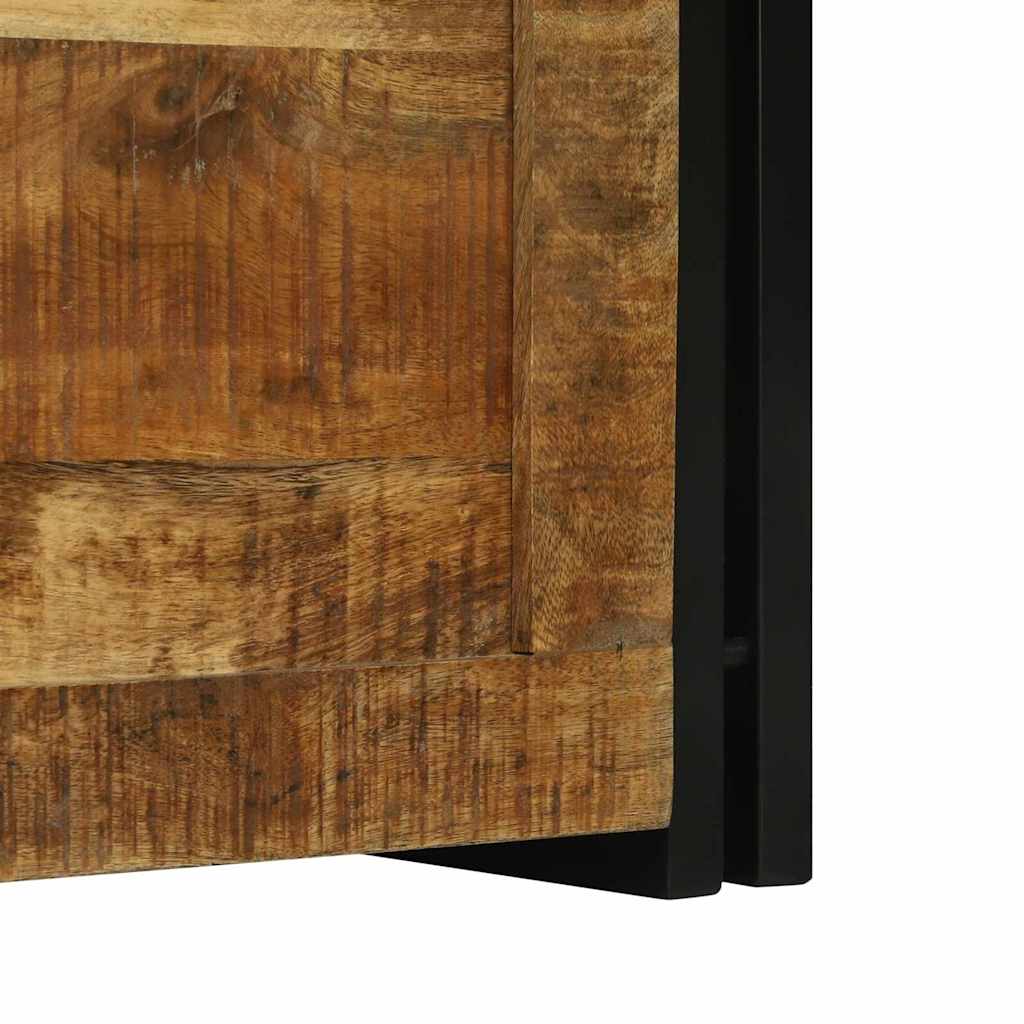 Storage Box Brown and Black 60 x 40 x 41 cm Solid Mango Wood