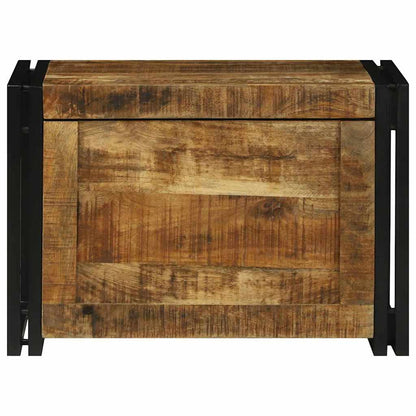 Storage Box Brown and Black 60 x 40 x 41 cm Solid Mango Wood