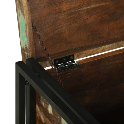 Storage Box Brown and Black 60 x 40 x 41 cm Reclaimed Wood