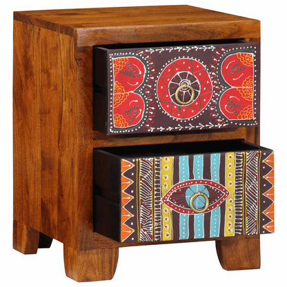 Bedside Cabinet 2 pcs 35x35x45 cm Solid Wood Acacia