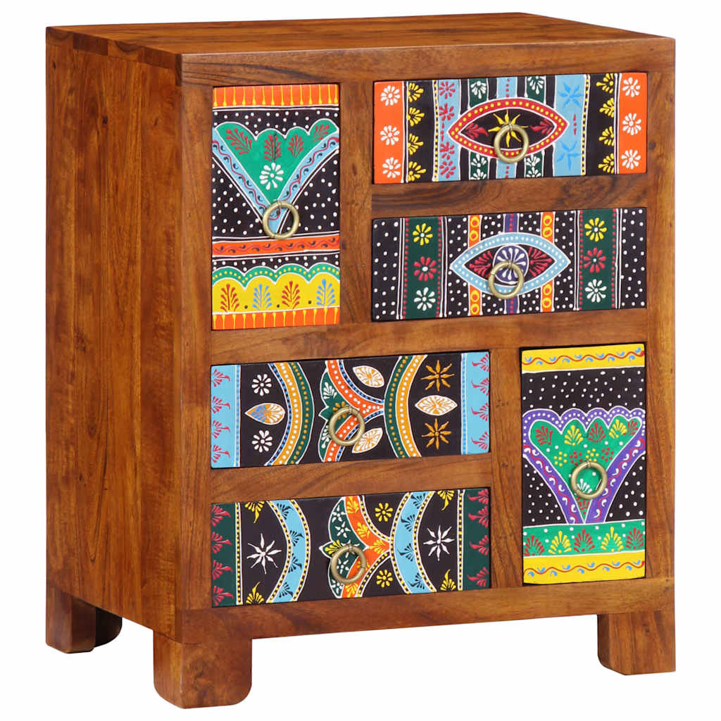 Sideboard Multicolour 50x35x60 Solid Wood Acacia