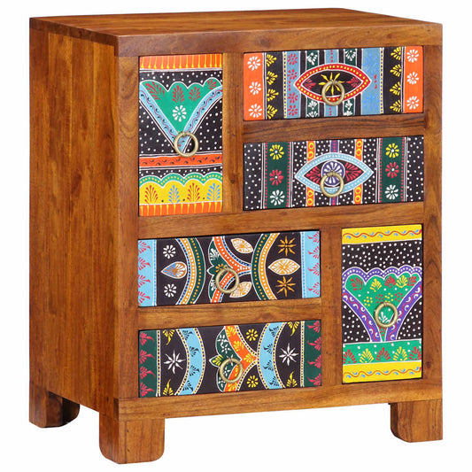 Sideboard Multicolour 50x35x60 Solid Wood Acacia