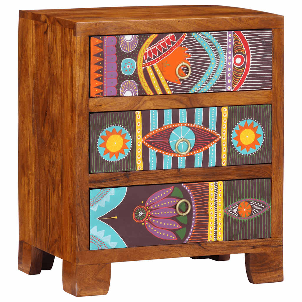 Sideboard Multicolour 50x35x60 Solid Wood Acacia