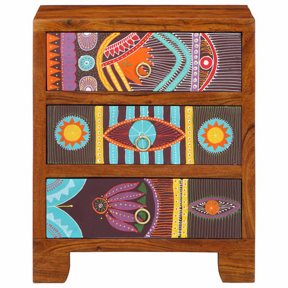 Sideboard Multicolour 50x35x60 Solid Wood Acacia