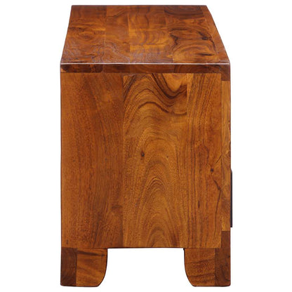 TV Cabinet Multicolour 110x30x40 Solid Wood Acacia