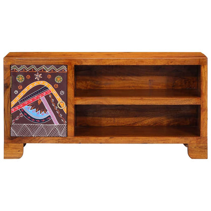 TV Cabinet Multicolour 90x30x45 Solid Wood Acacia
