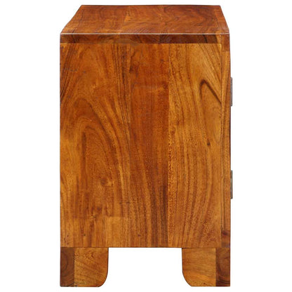 TV Cabinet Multicolour 90x30x45 Solid Wood Acacia