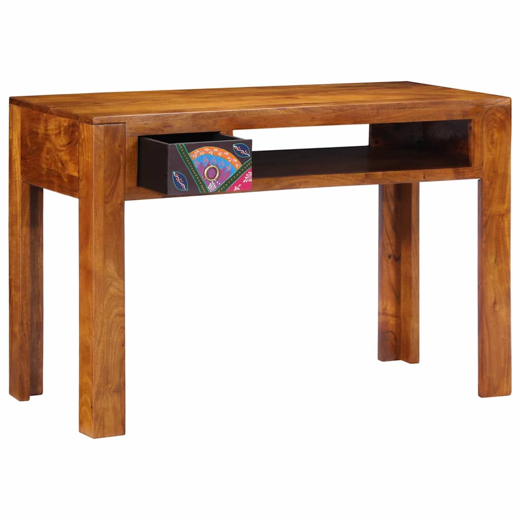 Writing Desk with Drawer with Storage Brown 110 x 50 x 73 cm