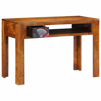 Writing Desk with Drawer with Storage Brown 110 x 50 x 73 cm