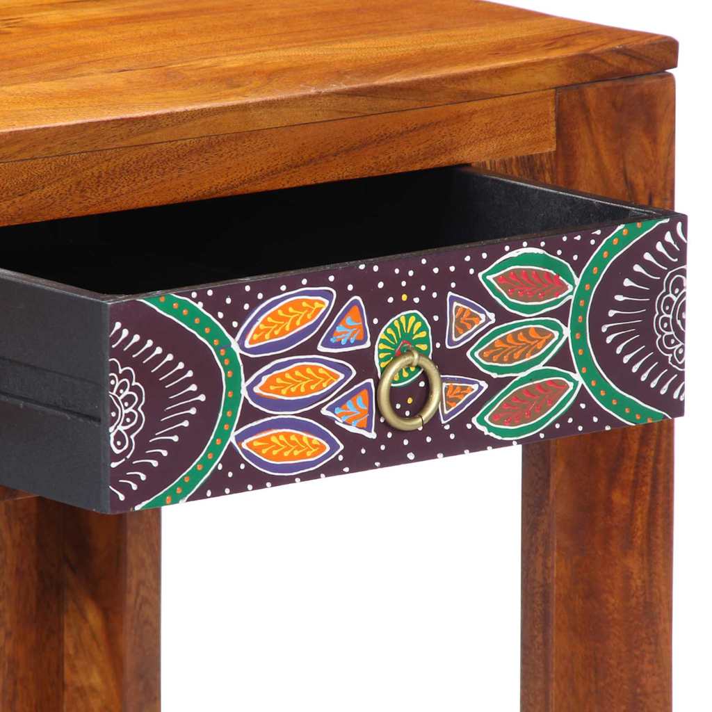 Writing Desk with Drawer with Storage Brown 100 x 50 x 75 cm