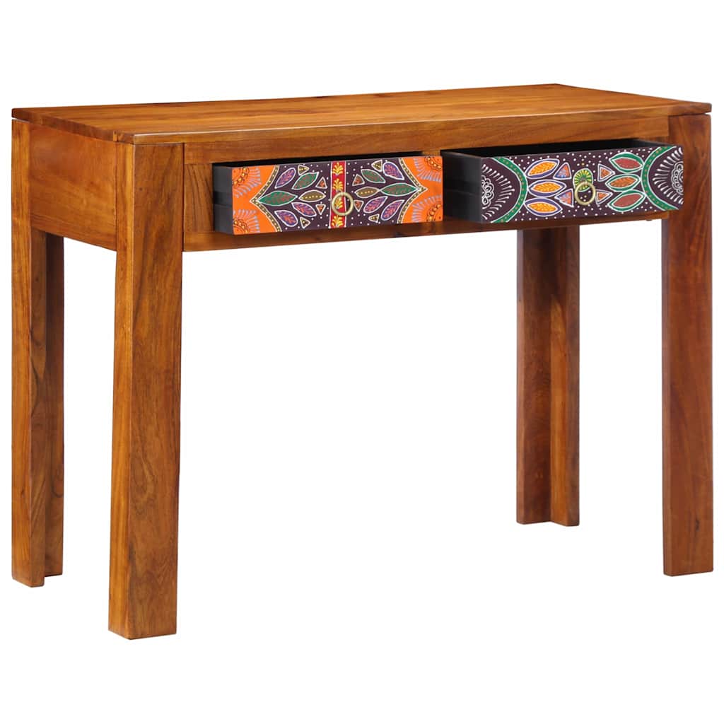 Writing Desk with Drawer with Storage Brown 100 x 50 x 75 cm