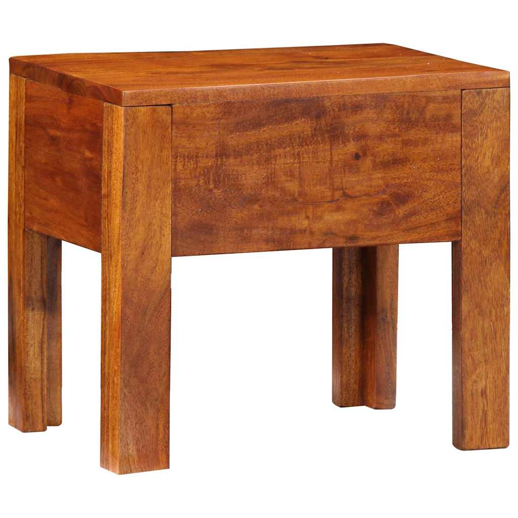 Side Table with Drawer with Storage Brown 40 x 30 x 36 cm