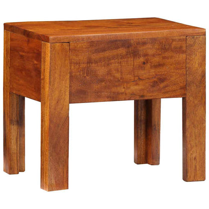 Side Table with Drawer with Storage Brown 40 x 30 x 36 cm