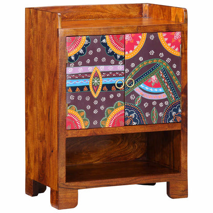 Shoe Cabinet with Shelf Brown 55 x 35 x 75 cm Solid Acacia Wood