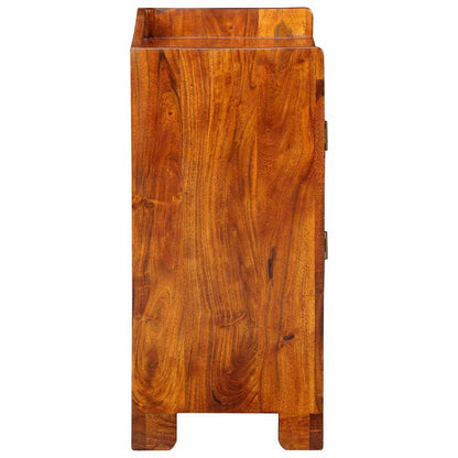 Shoe Cabinet with Shelf Brown 55 x 35 x 75 cm Solid Acacia Wood