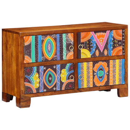 Shoe Cabinet with Door Brown 90 x 35 x 55 cm Solid Acacia Wood