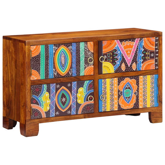 Shoe Cabinet 90 x 35 x 55 cm Solid Acacia Wood Brown