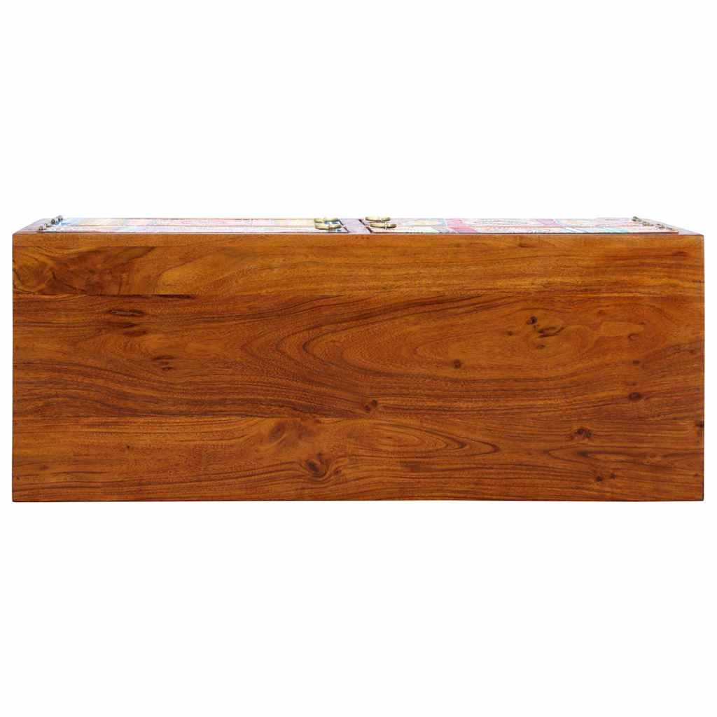Shoe Cabinet with Door Brown 90 x 35 x 55 cm Solid Acacia Wood