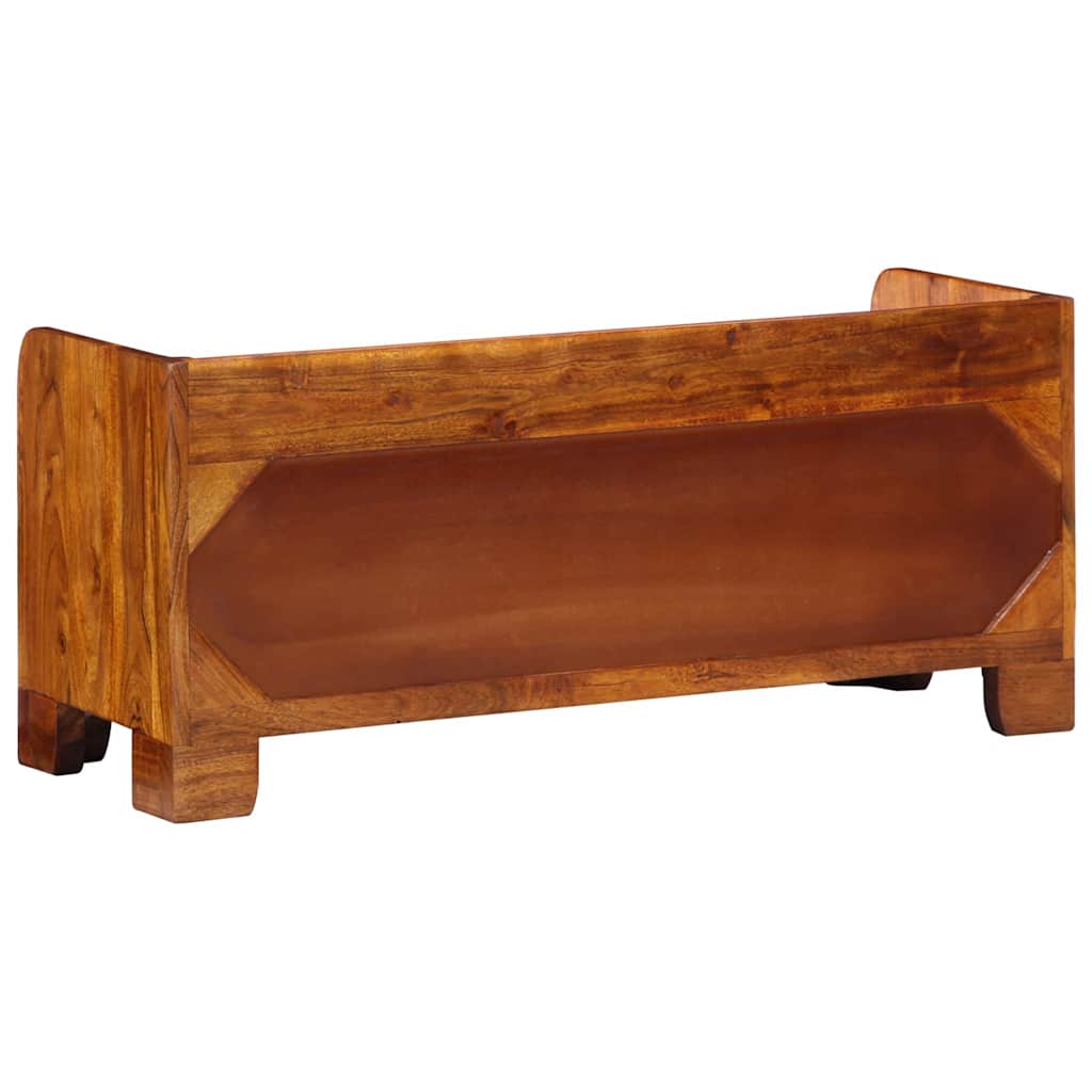 Shoe Cabinet Multicolour 90 x 35 x 40 cm Solid Acacia Wood