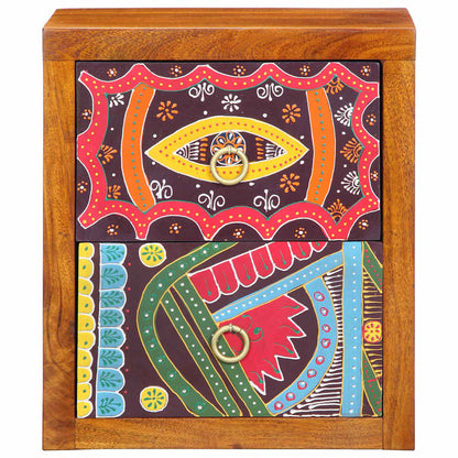 Bedside Cabinet 2 pcs Brown 35 x 30 x 40 cm Solid Acacia Wood