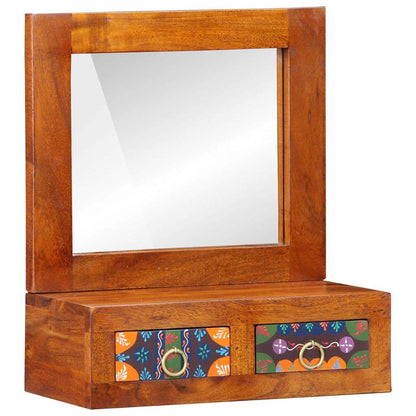 Wall Cabinet Brown 40 x 20 x 50 cm Solid Acacia Wood