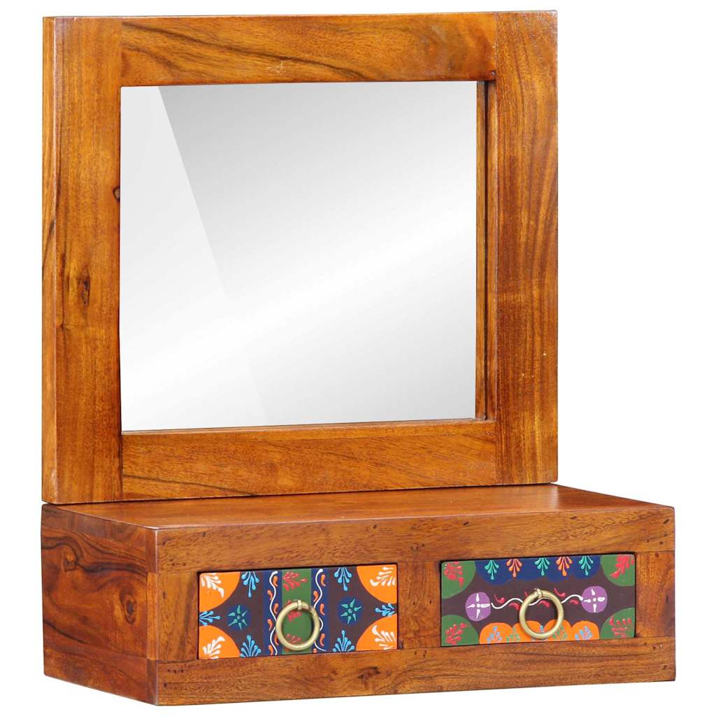 Wall Cabinet Brown 40 x 20 x 50 cm Solid Acacia Wood