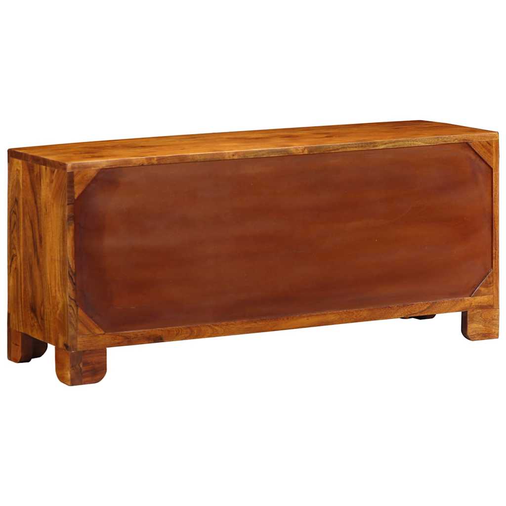 Shoe Bench Honey Brown 100 x 35 x 45 cm Acacia Solid Wood