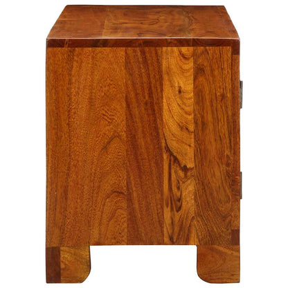 Shoe Bench Honey Brown 100 x 35 x 45 cm Acacia Solid Wood