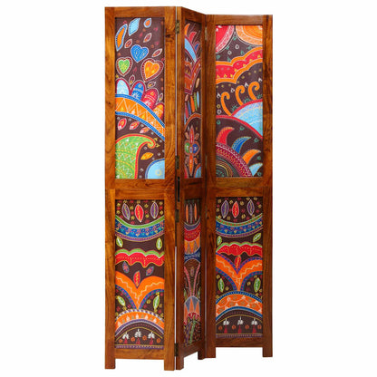Room Divider Honey Brown 105 x 1.5 x 180 cm Solid Acacia Wood
